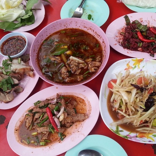 Somtum and other Isaan foods