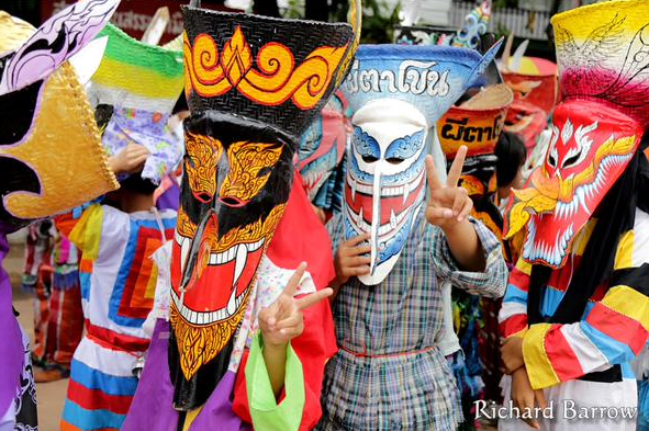 Phi Ta Khon festival in Loei, Thailand - photo by Richard Barrow