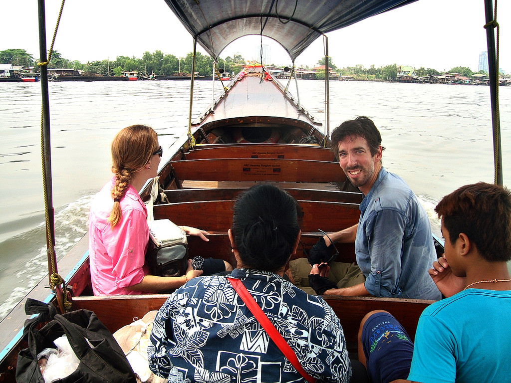 Crossing to Bang Krachao by boat - photo by Paul_the_Seeker