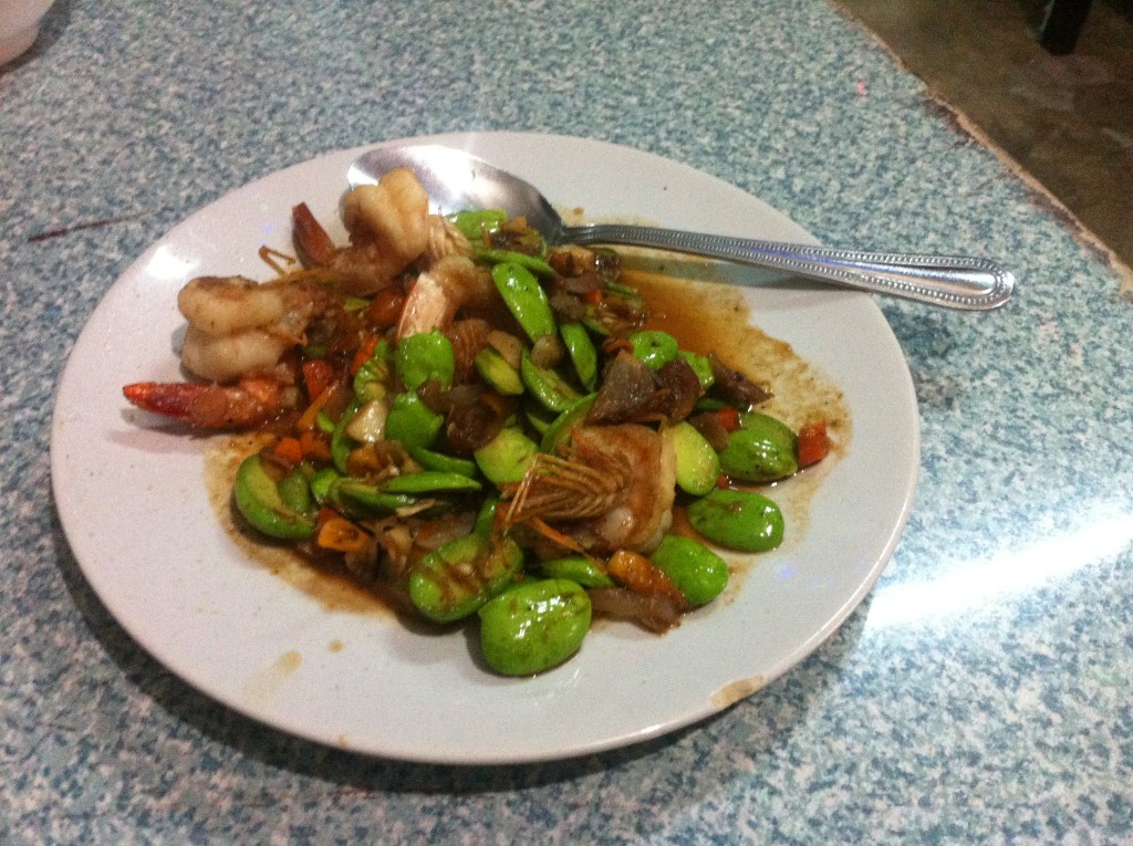 Pad sataw stir-fried stink beans - photo by Chris Wotton