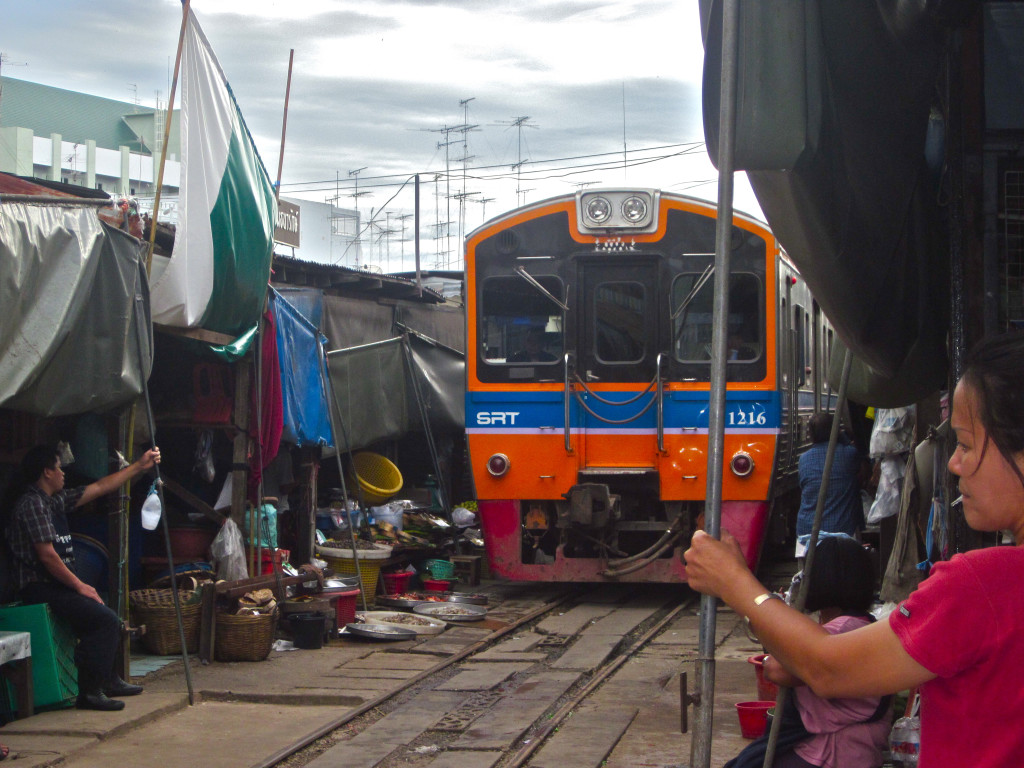 Mae Klong railway market - photo by Chris Wotton