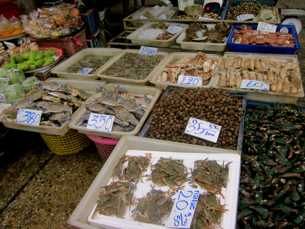 Mahachai fresh market in Samut Sakhon, Thailand - photo by Chris Wotton