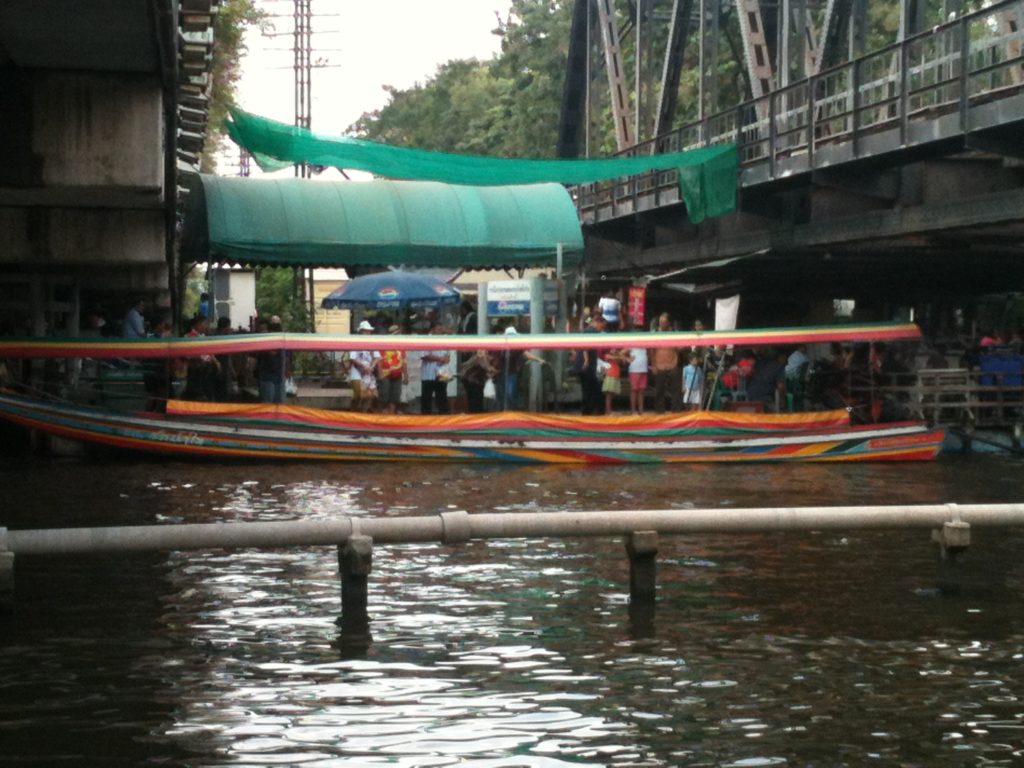 Canal boat tour at Taling Chan floating market in Bangkok, Thailand - photo by Chris Wotton