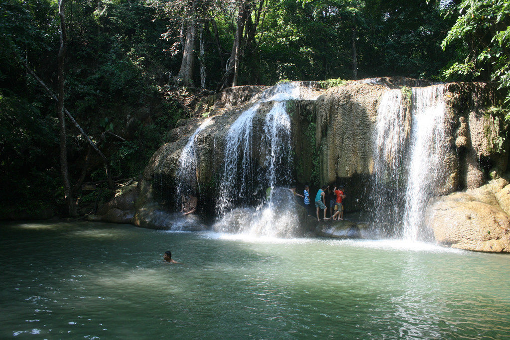 Erawan National Park in Kanchanaburi, Thailand - photo by Eli Duke