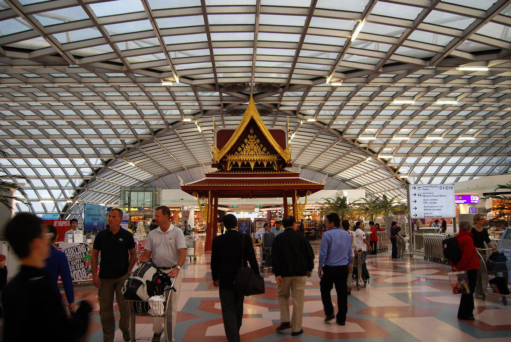 Suvarnabhumi international airport in Bangkok, Thailand - photo by Jithesh