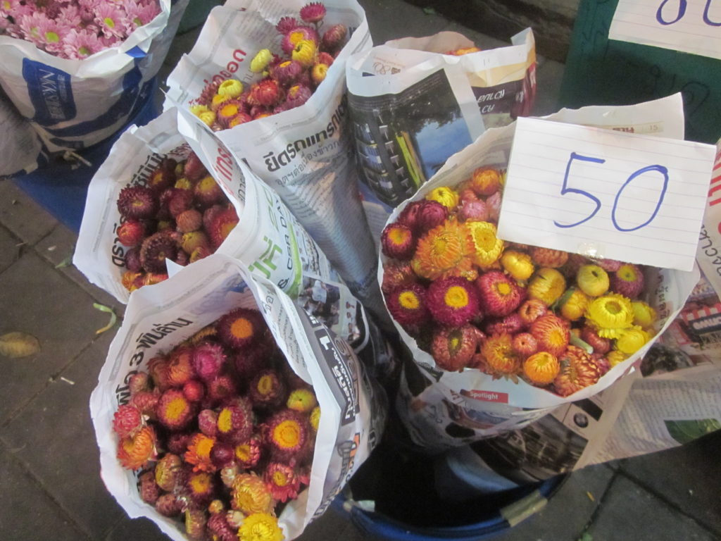 Pak Khlong Talat flower market in Bangkok, Thailand - photo by Chris Wotton