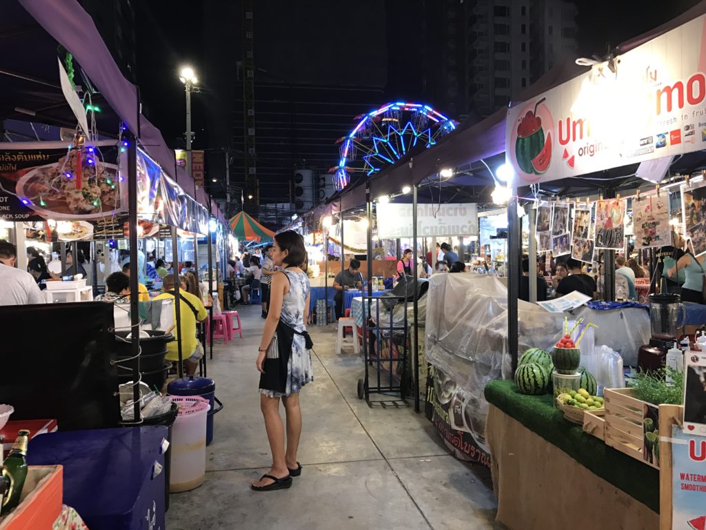 Talad Neon night market in Bangkok, Thailand - photo by Chris Wotton