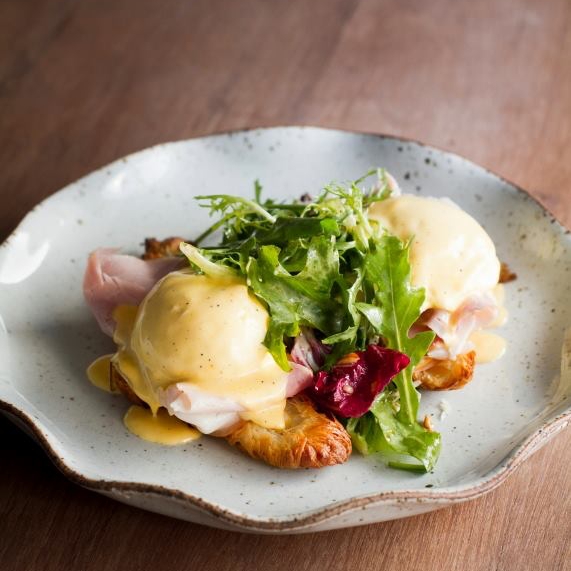 Eggs benedict at Roast in Bangkok, Thailand - photo by Roast