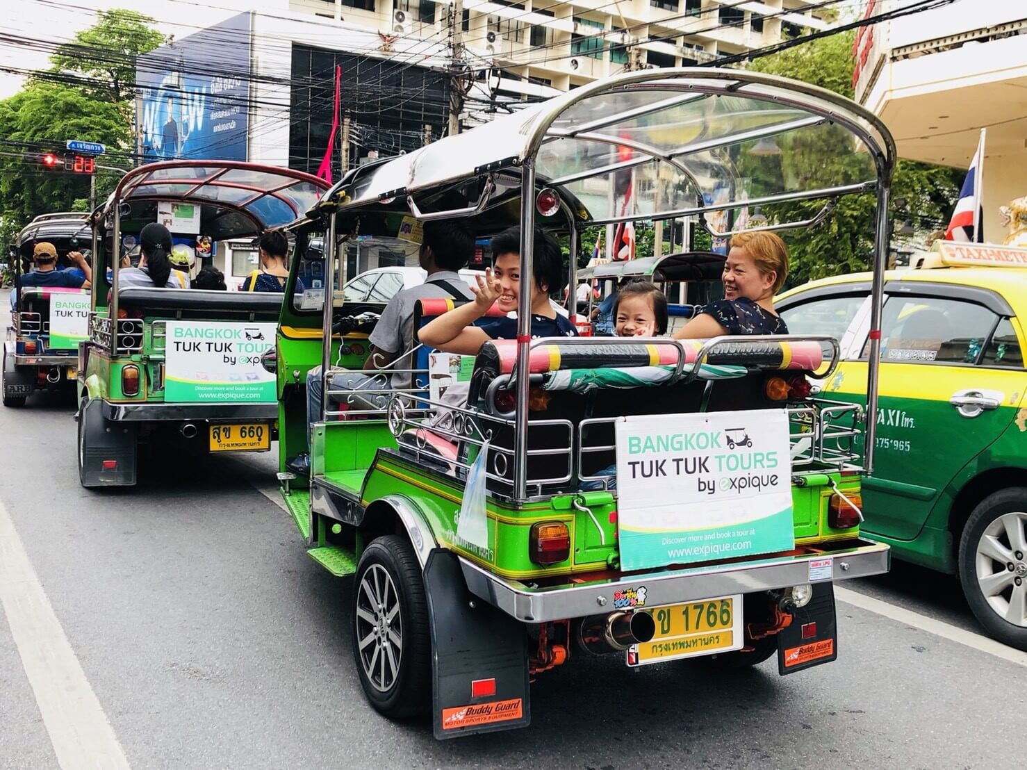Riding tuk tuks around Bangkok With Expique