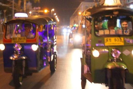 Tuk Tuks at night