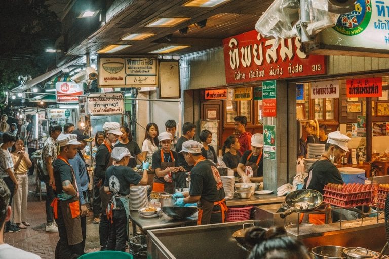 Outside Thip Samai - Bangkok's most famous Pad Thai restaurant