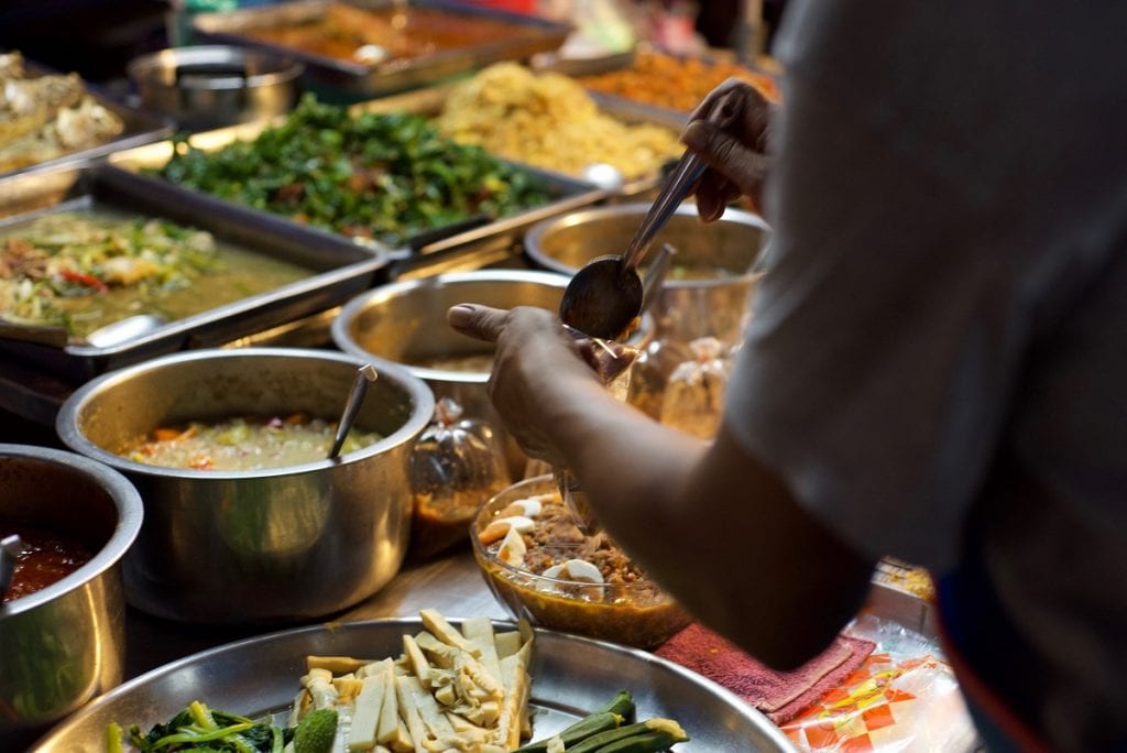 Discovering Thai food at a local street vendor