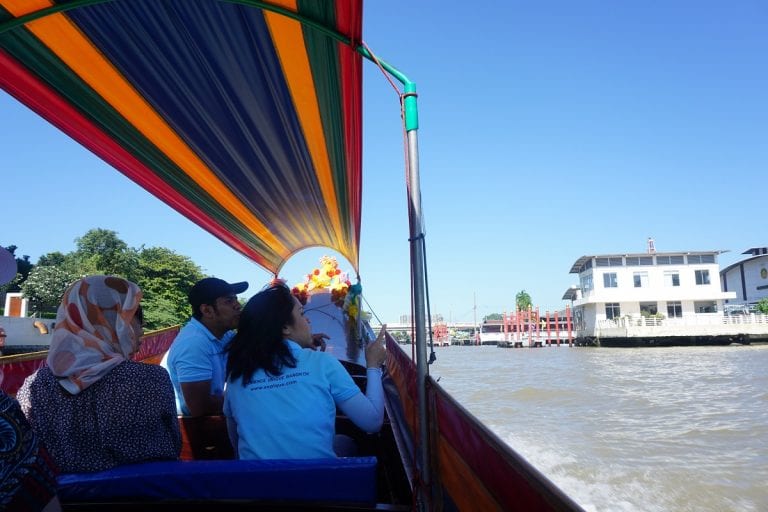 Long tail boat ride through Bangkok's canals