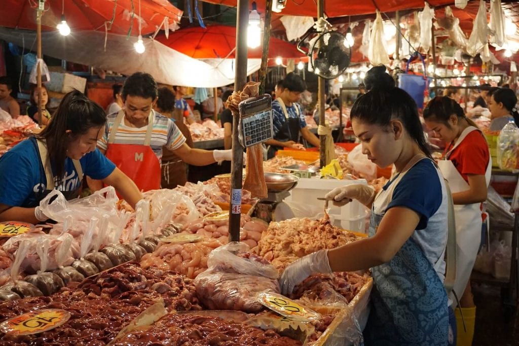 Khlong Toei Fresh Market in Bangkok