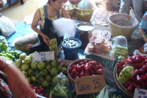 Fruit at Lamphaya floating market in Nakhon Pathom