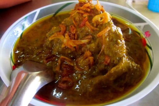 Kuruma goat curry at Yusup Pochana restaurant in Bangkok