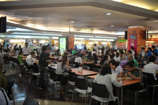 Food court at MBK Center shopping mall in Bangkok