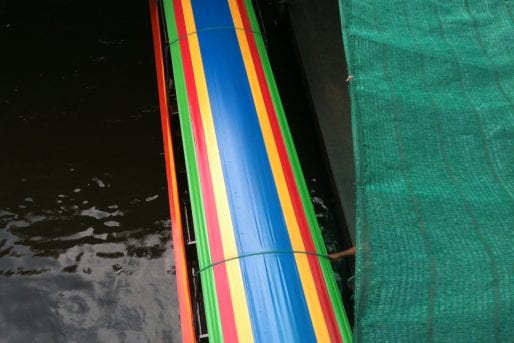 Taling Chan floating market in Bangkok