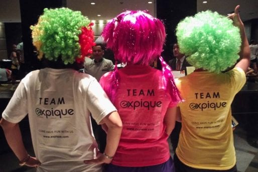 The Expique Team dressed up in a fun and crazy way