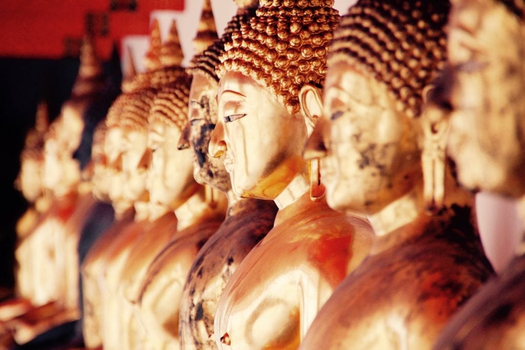 Buddha statues in Bangkok, Thailand - photo via Pixabay
