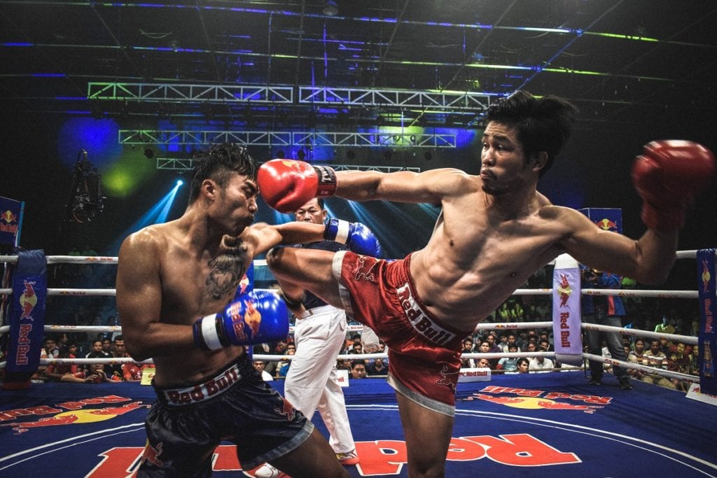 A muay thai fight in Bangkok