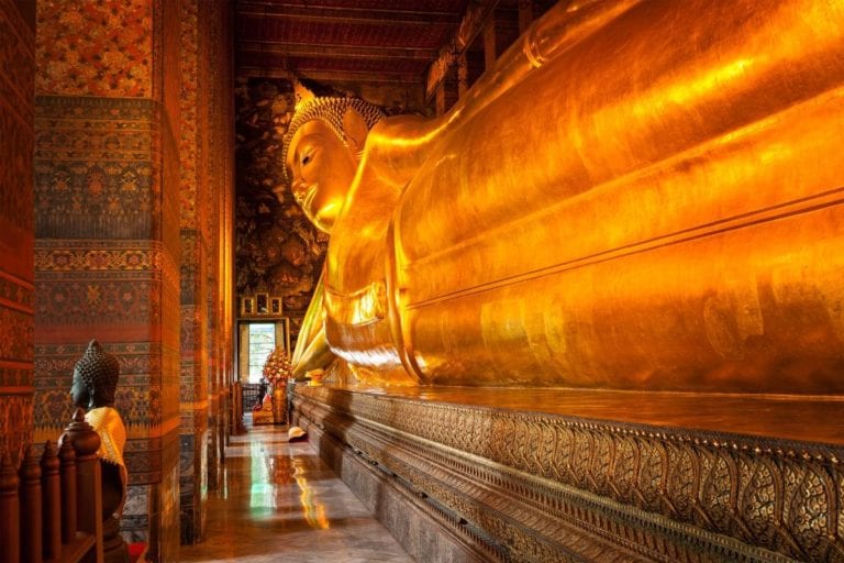 Reclining Buddha at Wat Pho on Bangkok by Day Tour