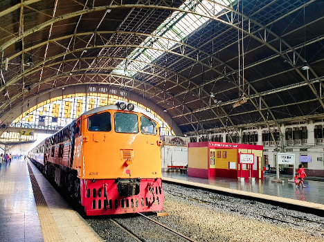 Train in Hua Lamphong station image