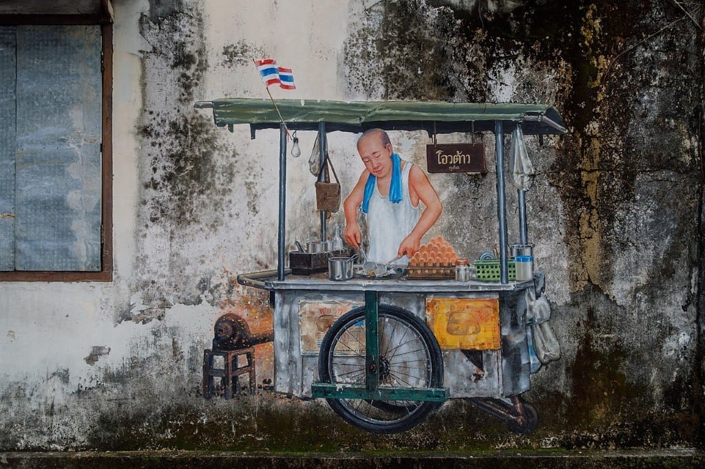 Street Art in Phuket Town image Photo by CEphoto, Uwe Aranas: https://commons.wikimedia.org/wiki/File:Phuket_Town_Thailand-Murals-in-Phang-Nga-Road-03.jpg 