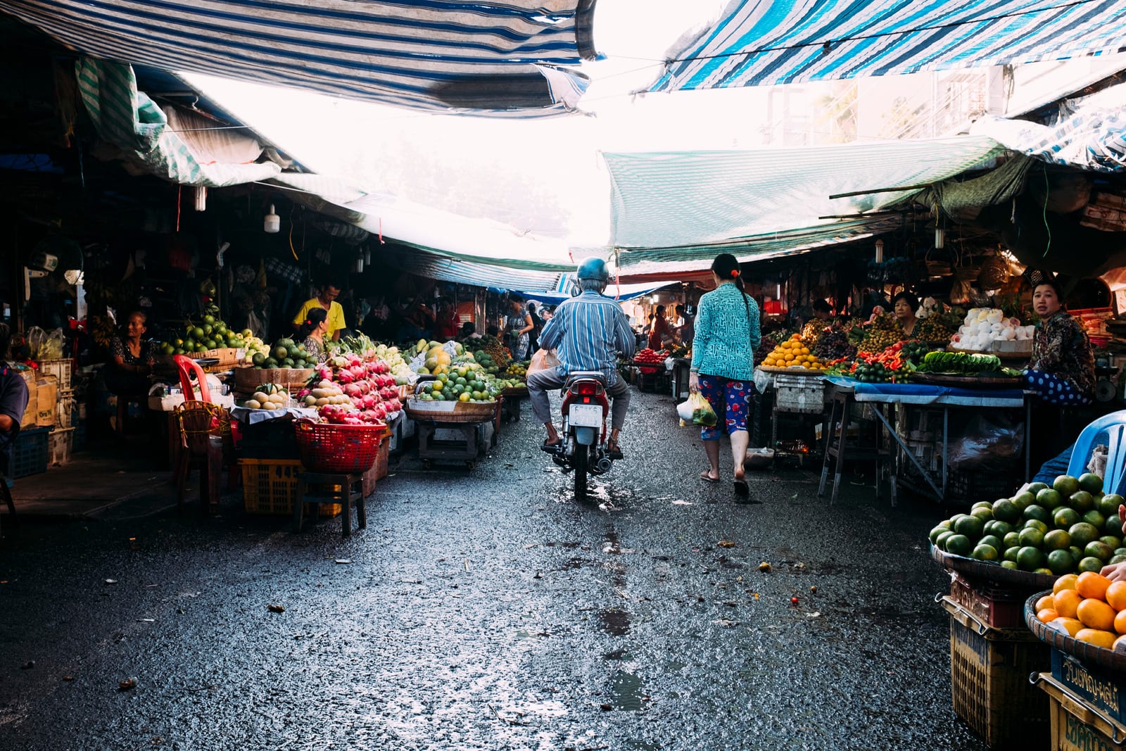 A fruit market