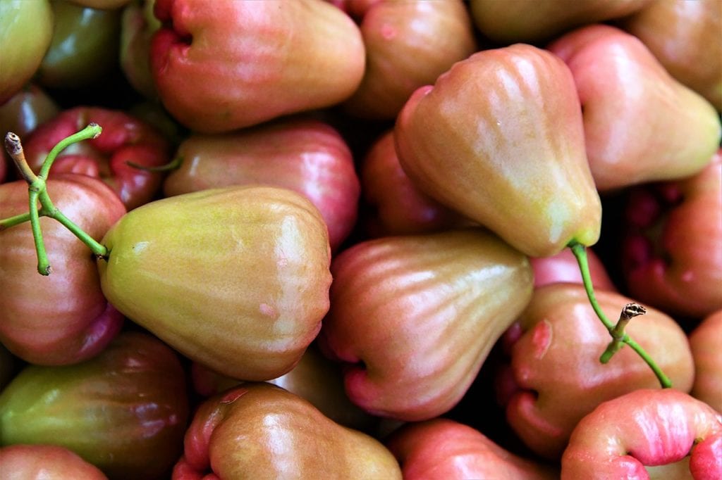 Image of red-pink rose apples