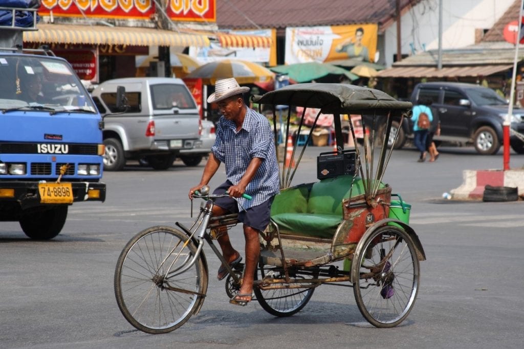 Cycle rickshaws in Thailand
