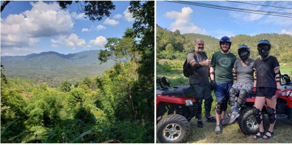 Customers enjoying an ATV trip in Northern Thailand