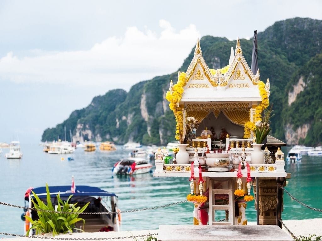 a spirit house in Thailand