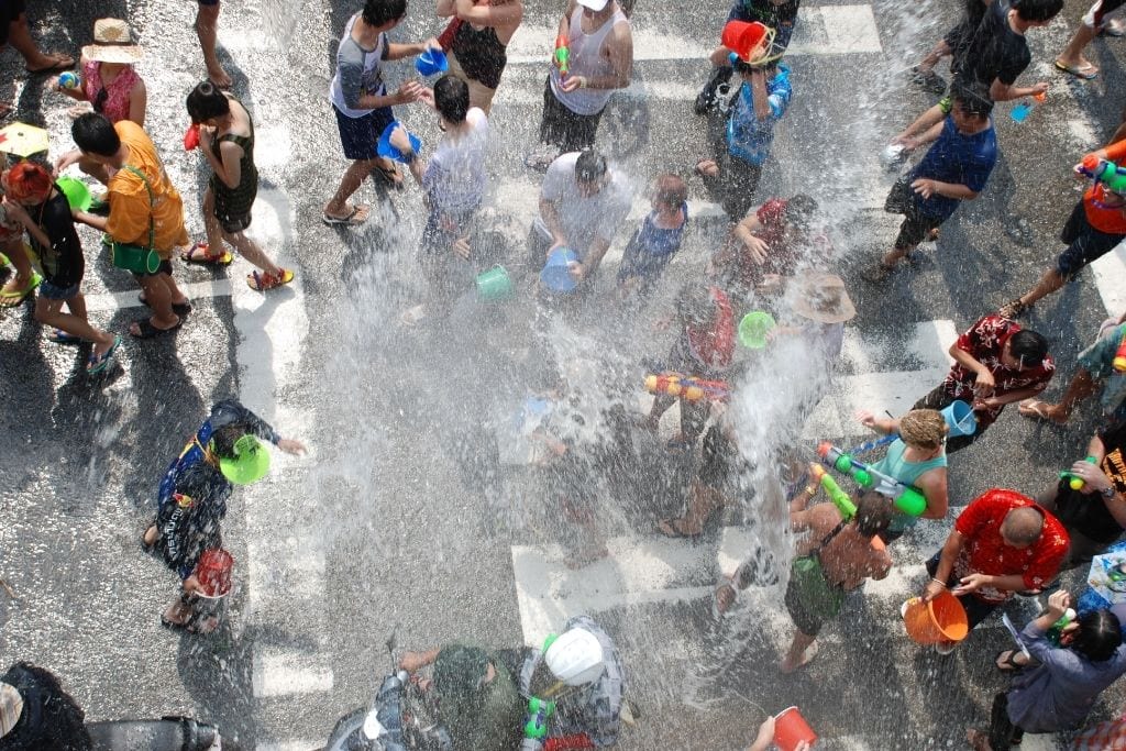 Songkran day - The Thai New Year and known for waterfights. 
