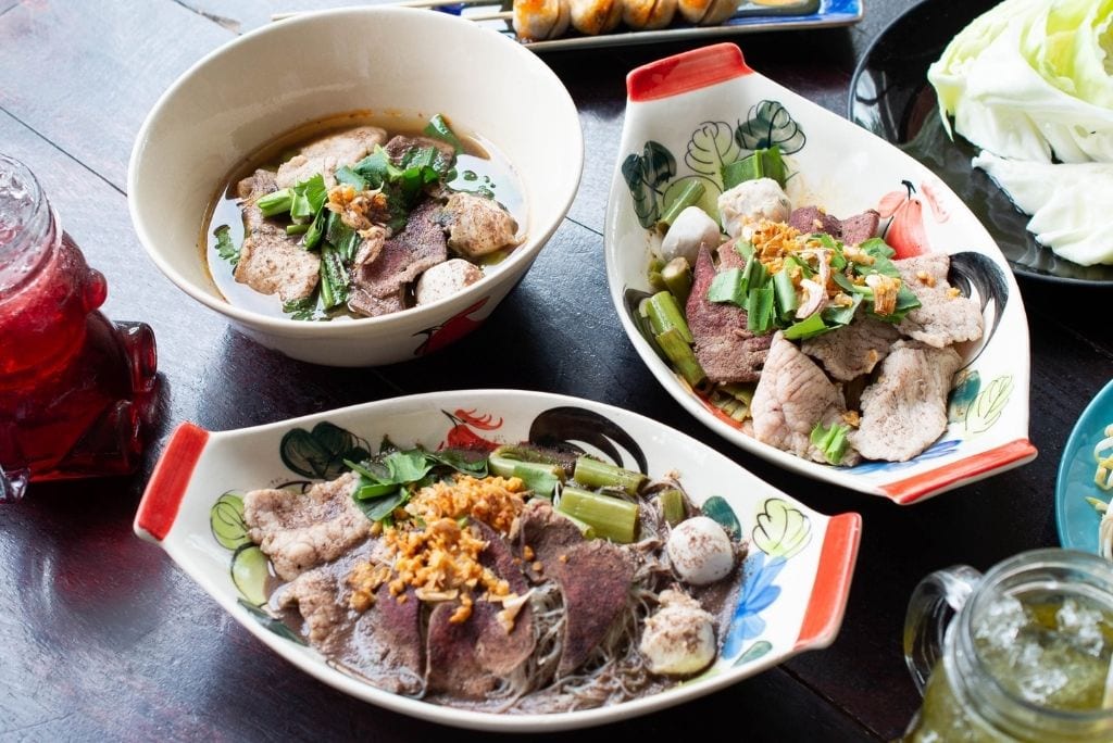 Kuay Teow Rueu - Thai Boat Noodles with Blood