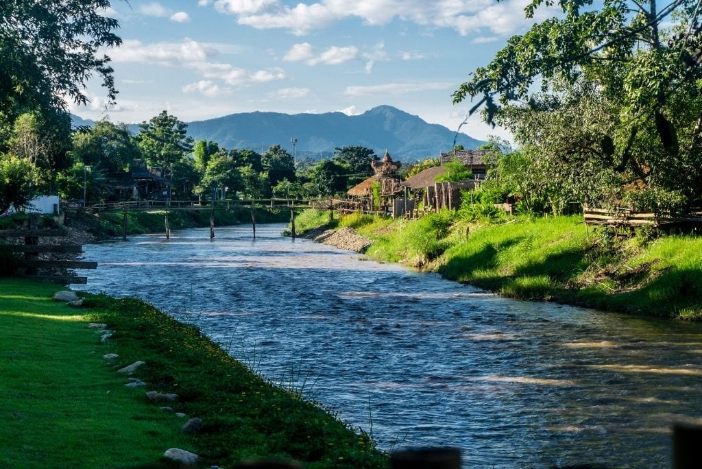 The river that runs through the village of Pai