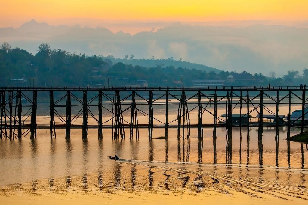 Wooden bridge at Sangkhlaburi