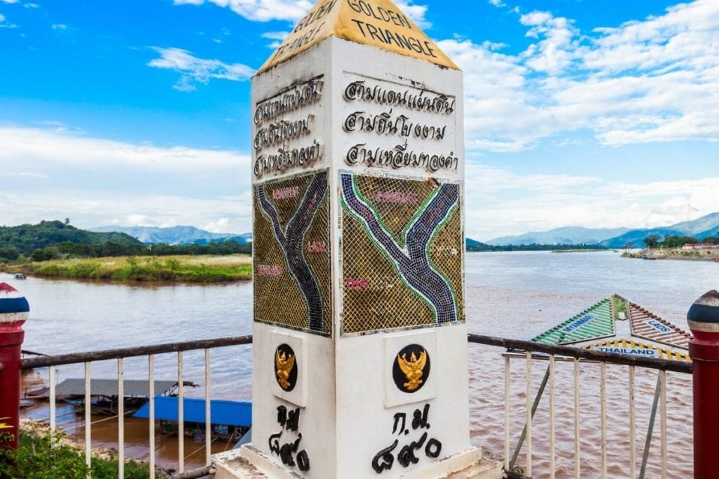 Signpost at The Golden Triangle