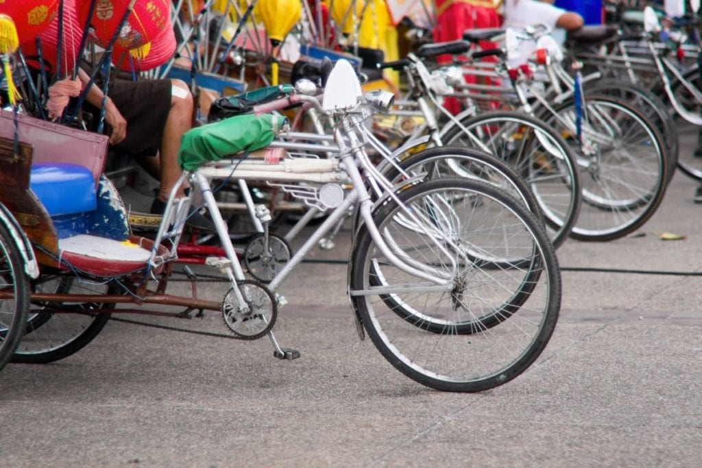 Ride in a pedal powered Samlor in Chiang Mai