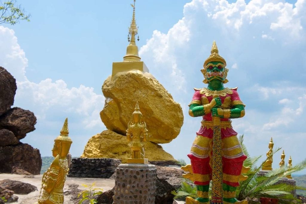 Golden Rock at Wat Phra That In Kwaen