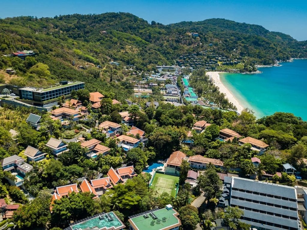 View of Katamanda Estate luxury villas in Phuket