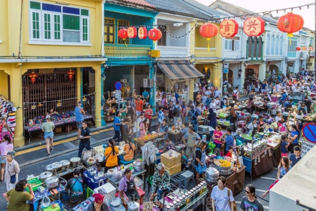 Scene of Phuket Walking Street