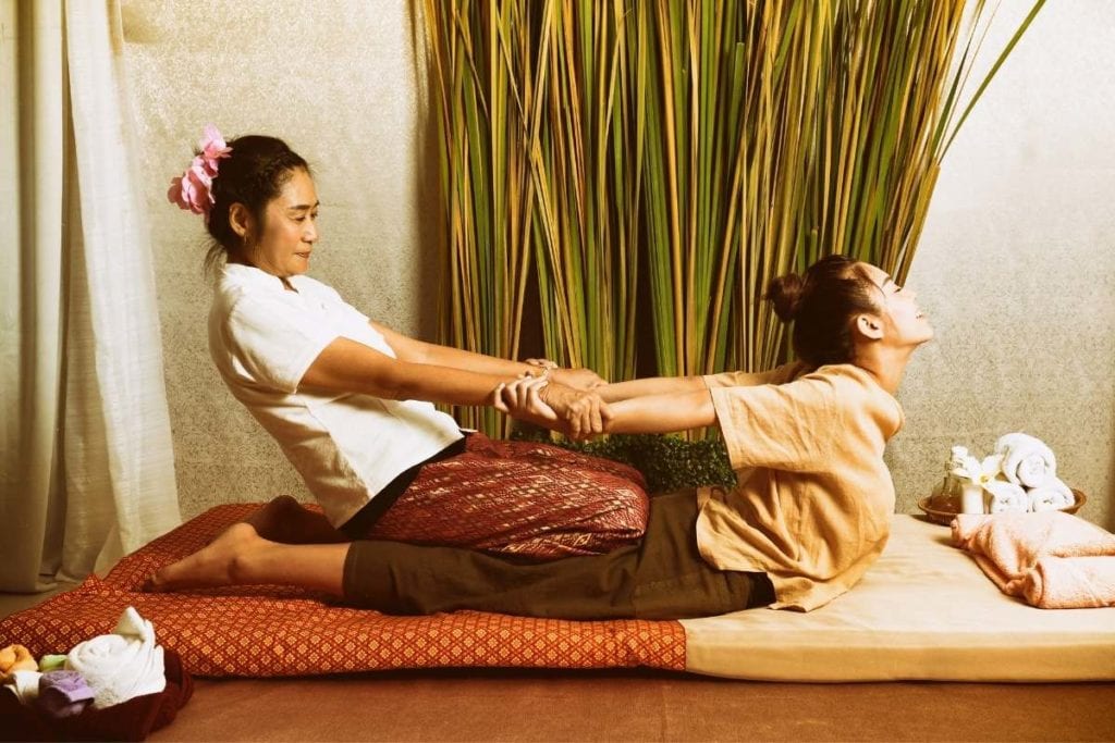 Trying a Thai Massage