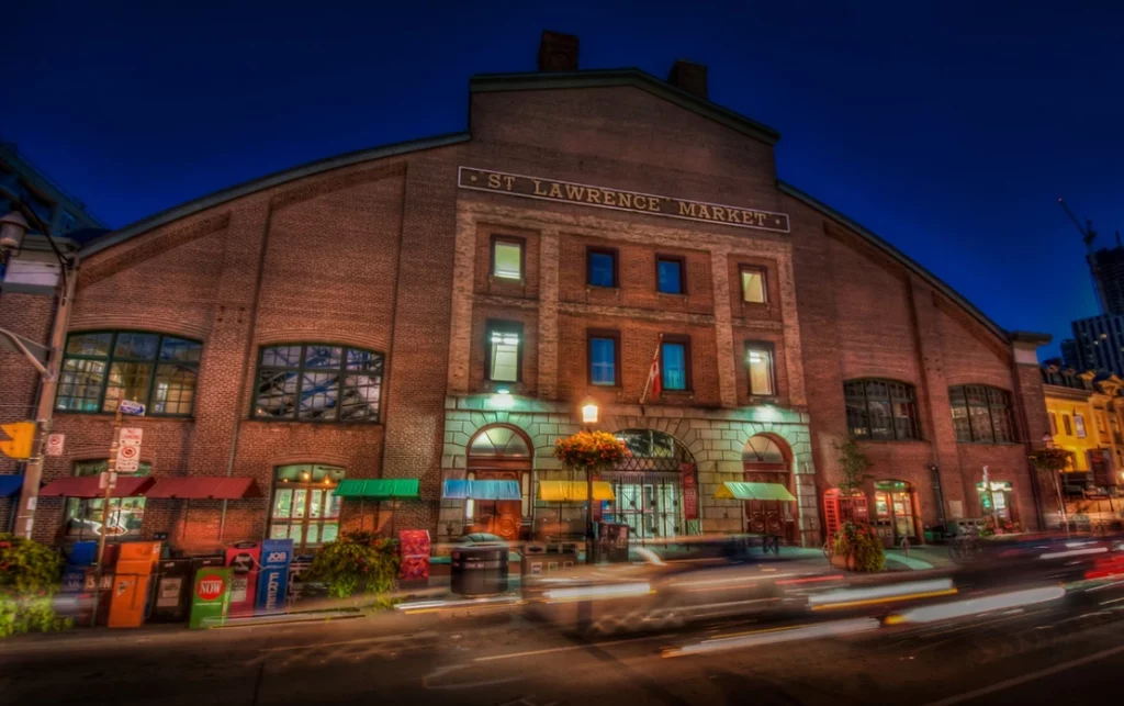 Front of St Lawrence Market Toronto