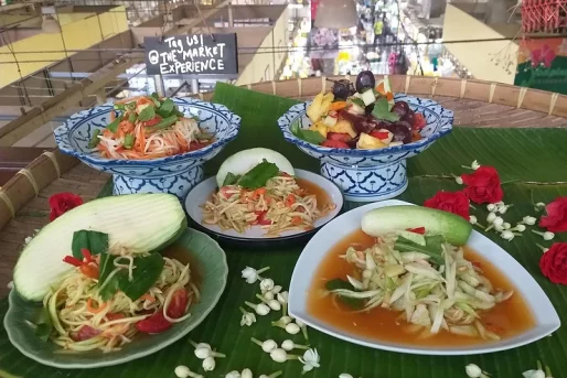 Different Types of som tum salads